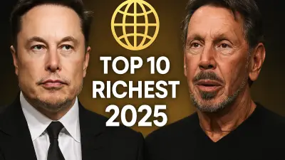 Bloomberg Billionaires Index 2025: दुनिया के टॉप 10 अमीर लोग | Larry Ellison बनाम Elon Musk